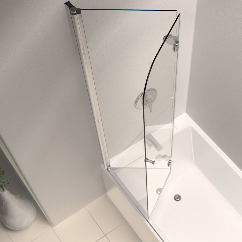 DreamLine Aqua Fold 60" x 58" Folding Tub Door & Reviews Wayfair